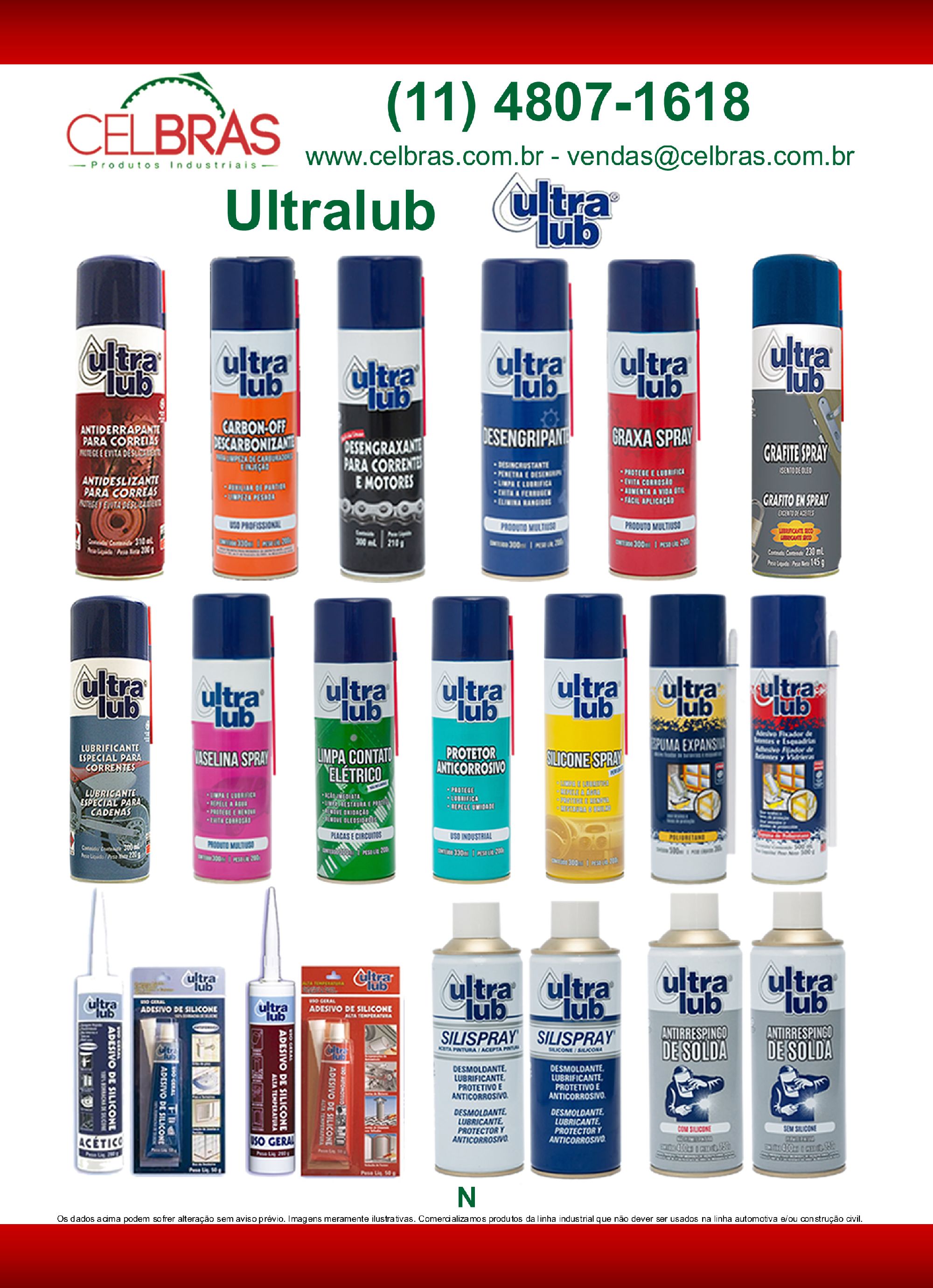 Spray Ultralub Catálogo Geral
