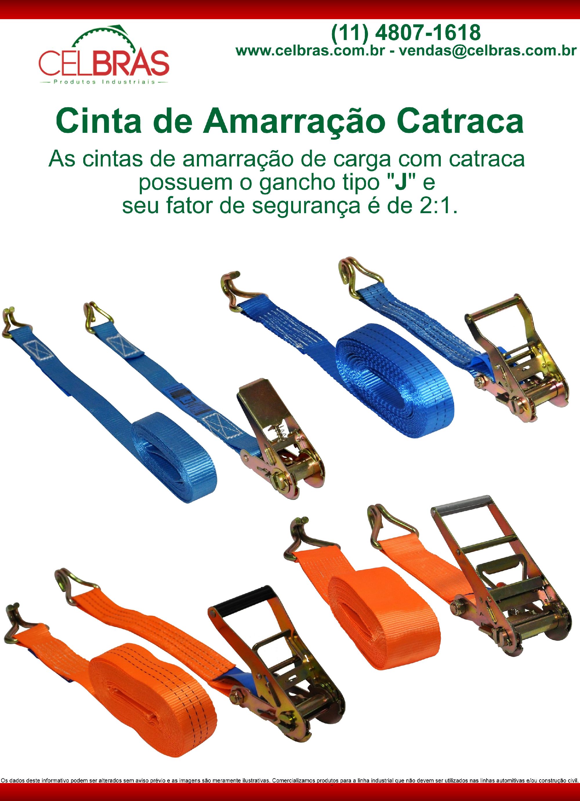 Cintas Amarração - Catracas