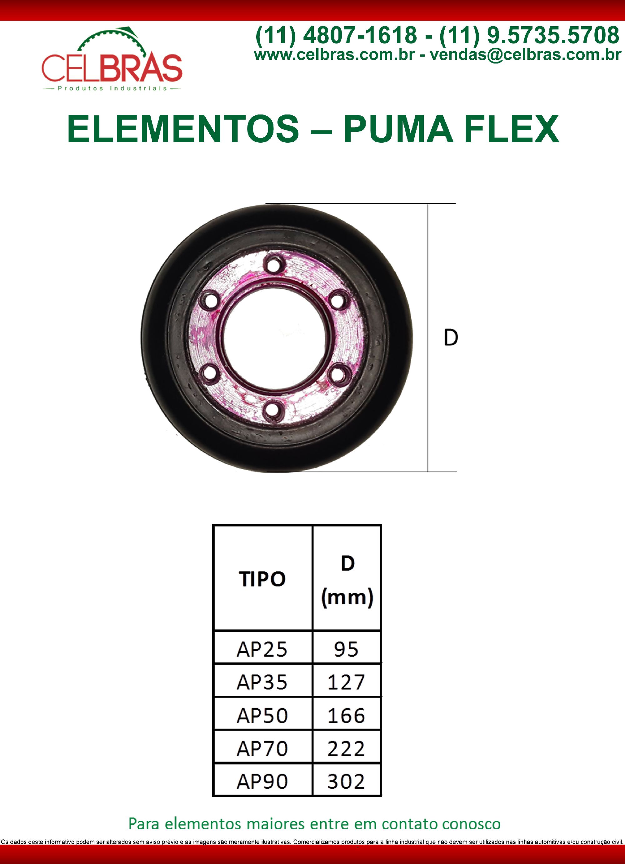 Elemento para Acoplamento Puma Flex