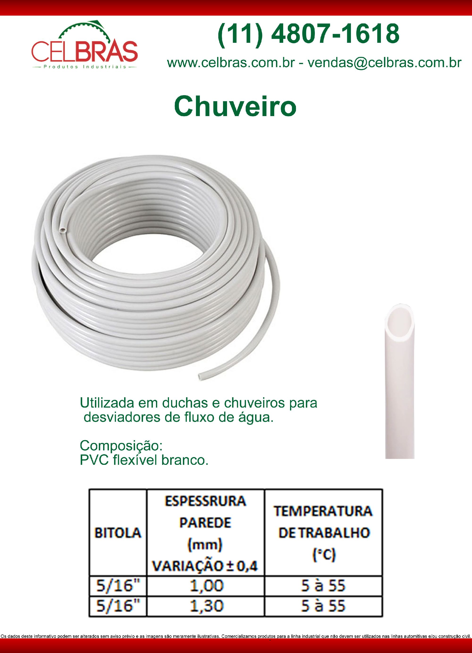 PVC Chuveiro