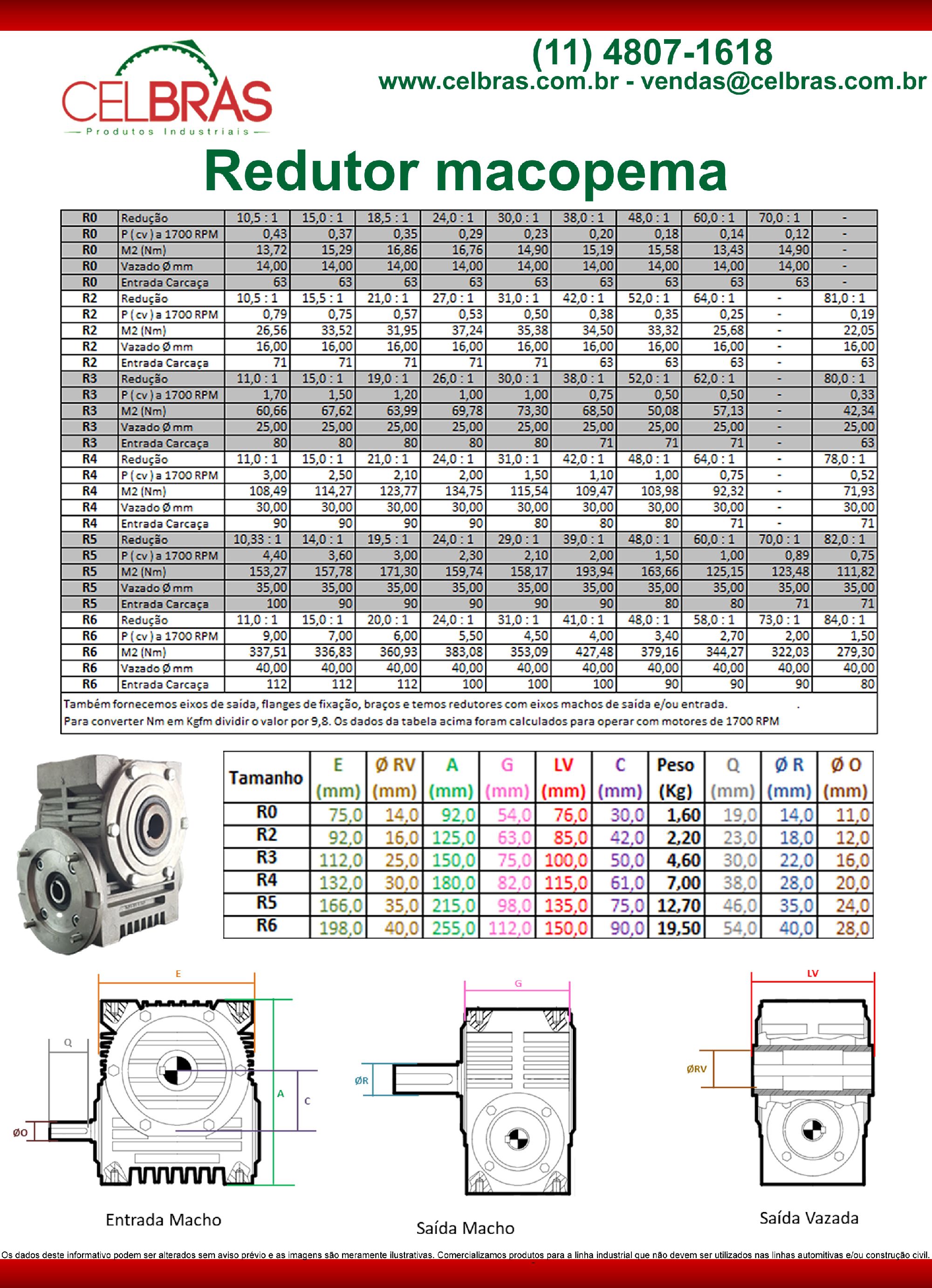 Redutor Macopema