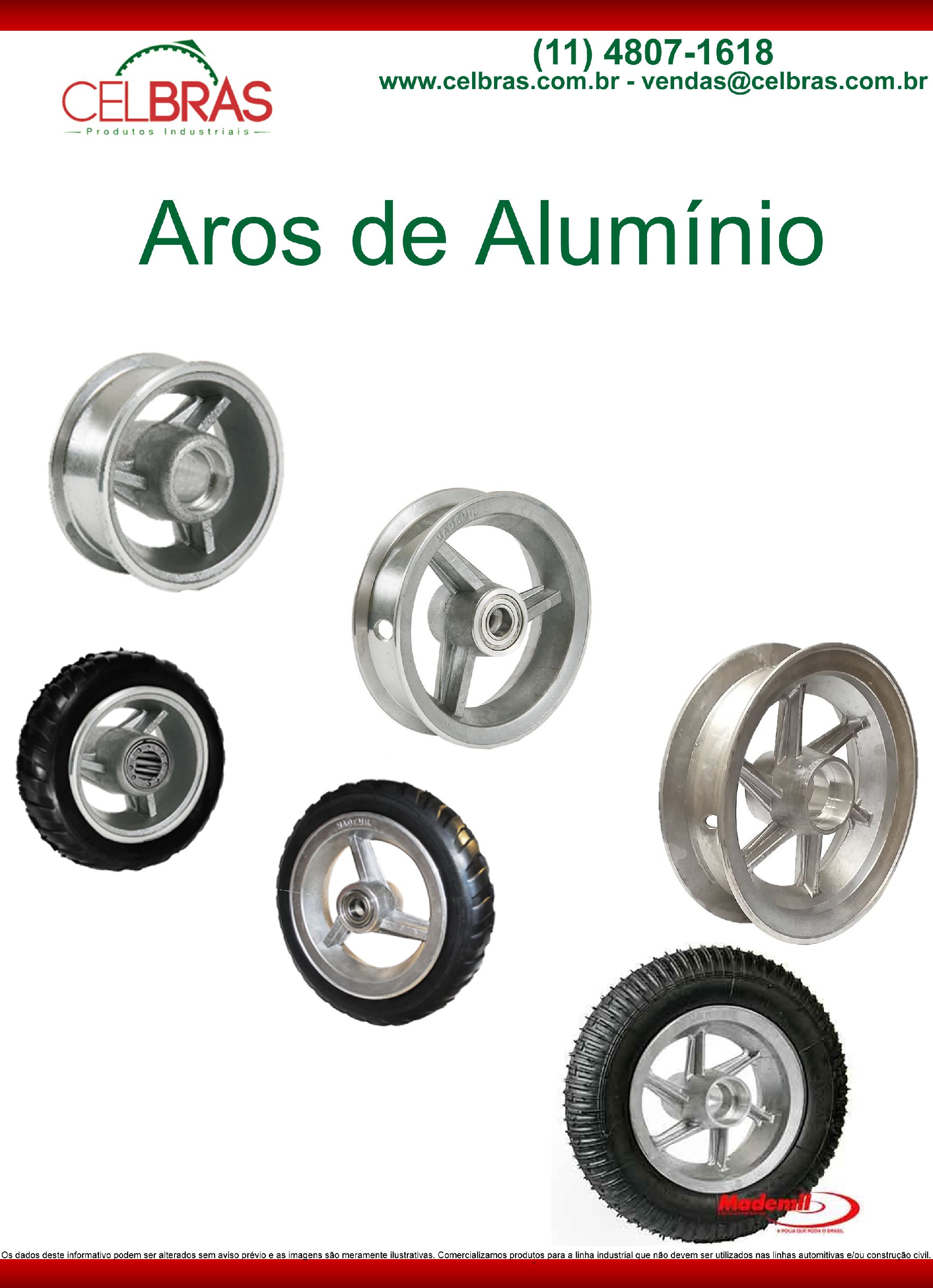 Aros de Alumínio Catálogo Geral
