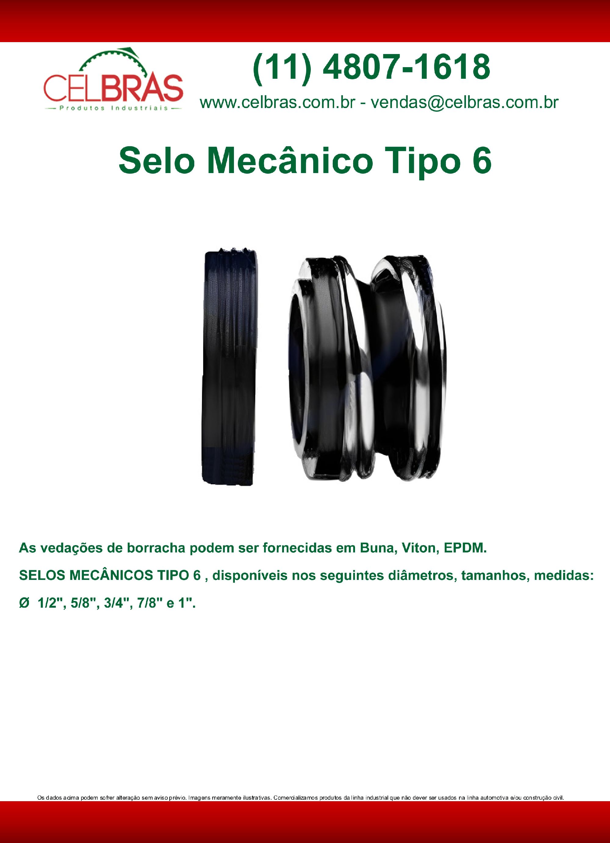 Selos Mecânicos Tipo 6